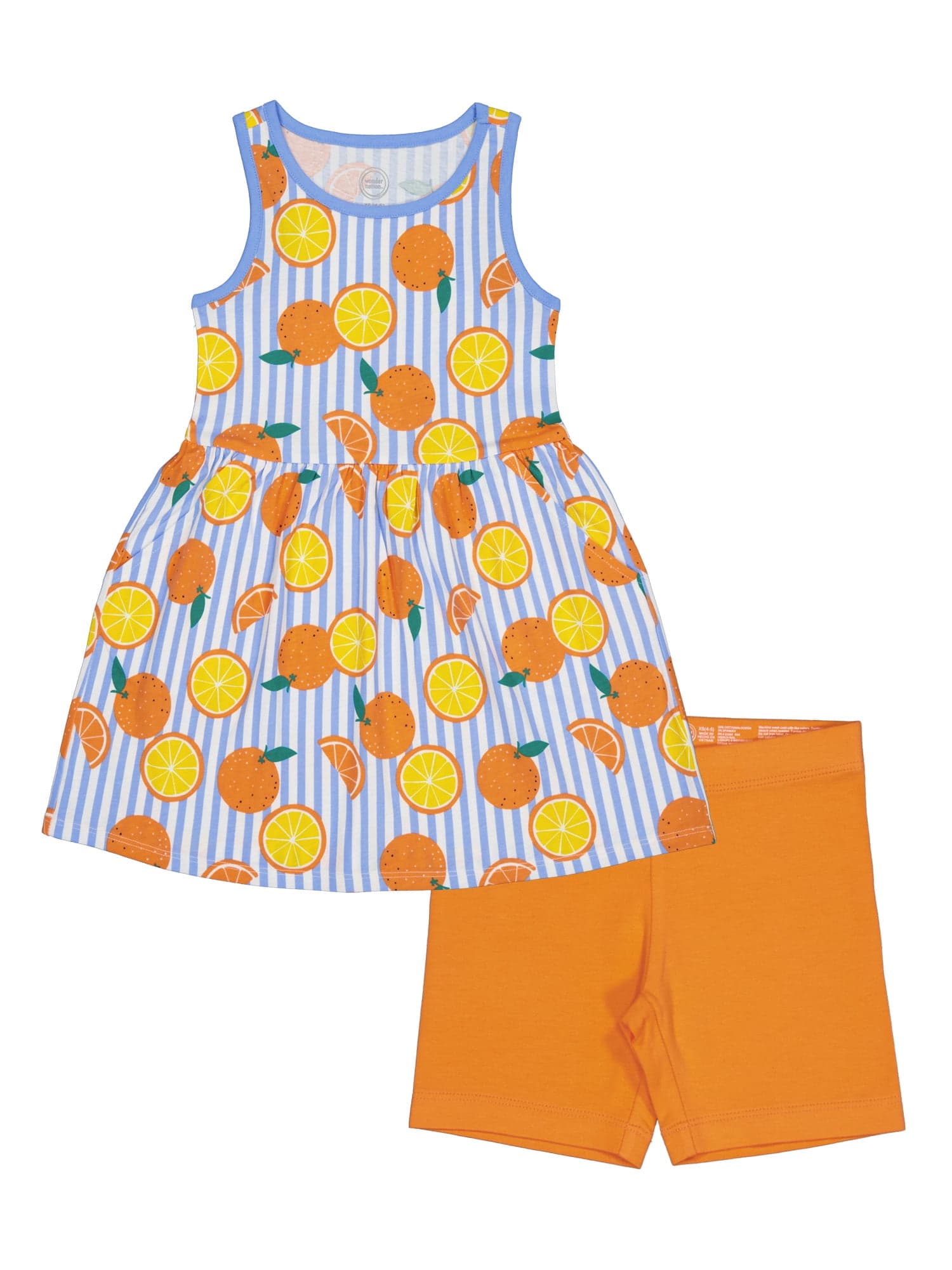 Bộ Váy và Quần Short 2 Món Wonder Nation Cho Bé Gái, Size XS-XLP